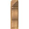 Ekena Millwork Funston Arts & Crafts Rough Sawn Outlooker, Western Red Cedar, 8"W x 16"D x 28"H OUT08X16X28FST03RWR - alternate 2